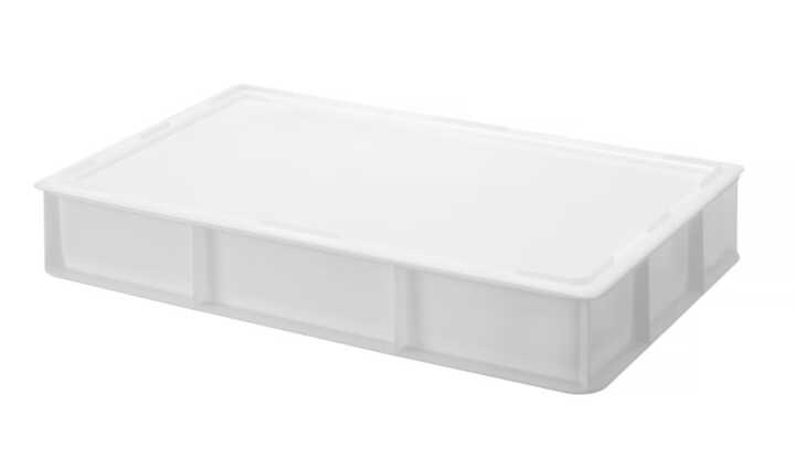 Caixa para massa de piza GN1/1, GN 1/1, Branco, 530x325x(H)90mm