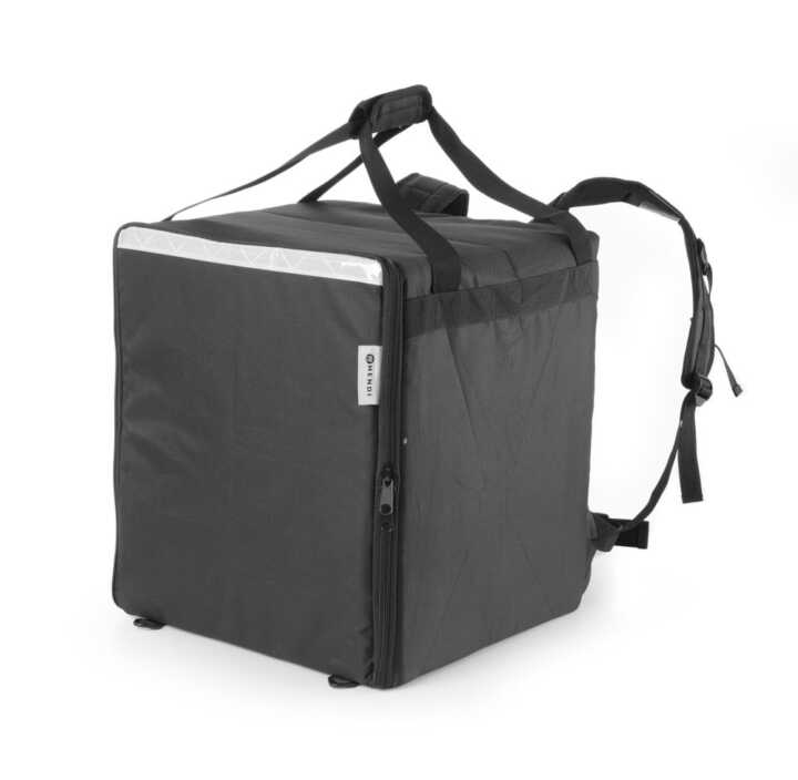 Mochila térmica de entrega de pizza e comida, 75,2L, Preto, 410x410x(H)480mm