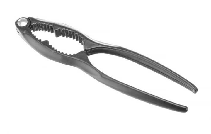 Quebra-nozes e marisco preto baço, Preto, 155x35mm