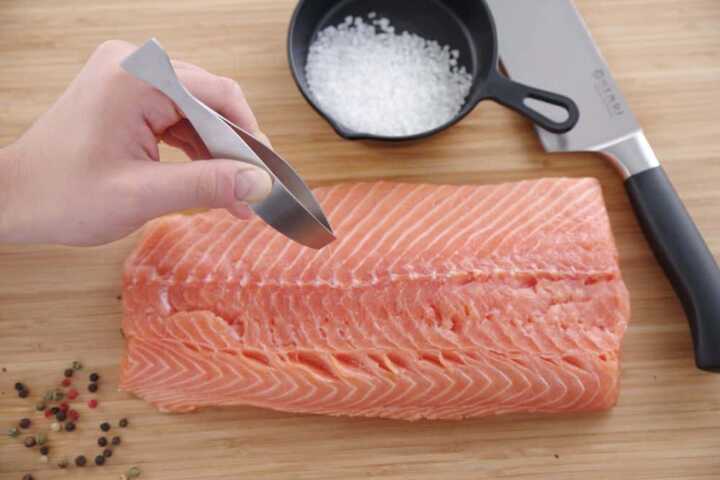 Pinças para remover espinhas de peixe, (L)130mm