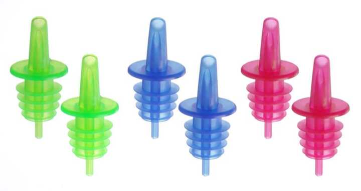 Doseador, 2 azuis, 2 vermelhos , 2 verdes, 6 pcs