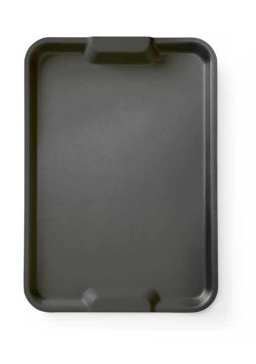 Tabuleiro em polipropileno, Euronorm, com pegas, Preto, 530x370x(H)28mm