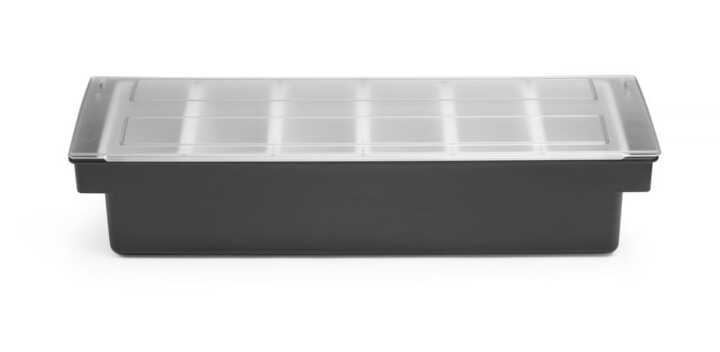 Caixa para ingredientes - 6 compartimentos, 480x150x(H)100mm