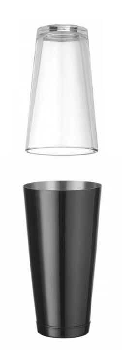 Shaker Boston, 0,8L, Preto, øx(H)mm