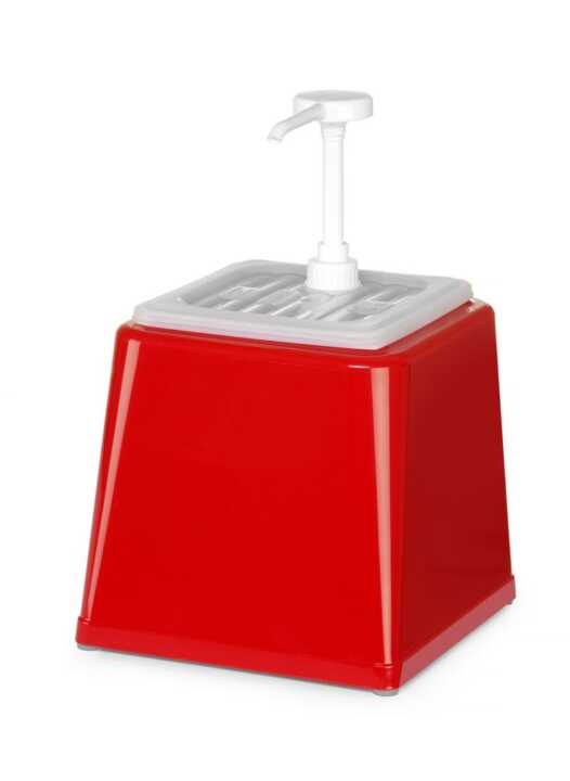 Dispensador de molhos, 2,5L, Vermelho, 230x210x(H)327mm