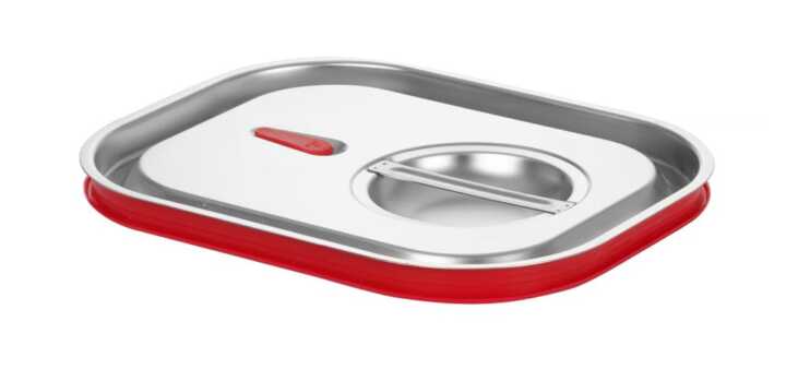 Tampa Gastronorm com aro em silicone, GN 1/2, 265x325mm