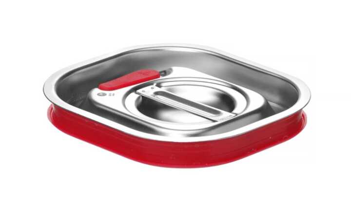Tampa Gastronorm com aro em silicone, 156x142mm