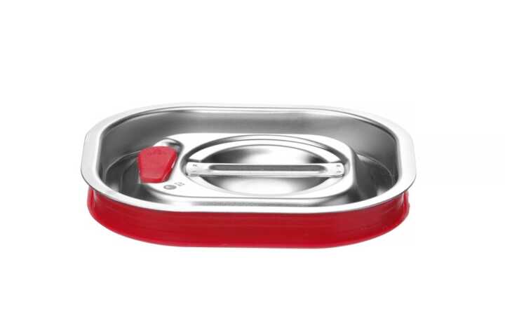 Tampa Gastronorm com aro em silicone, 156x142mm