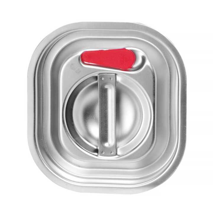 Tampa Gastronorm com aro em silicone, 156x142mm