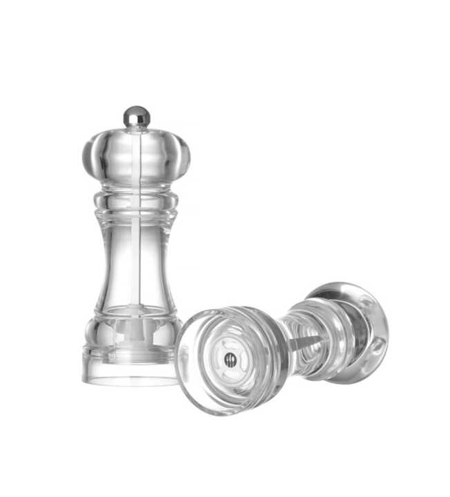 Moinhos de sal, moinho de sal, Transparente, ø63x(H)180mm