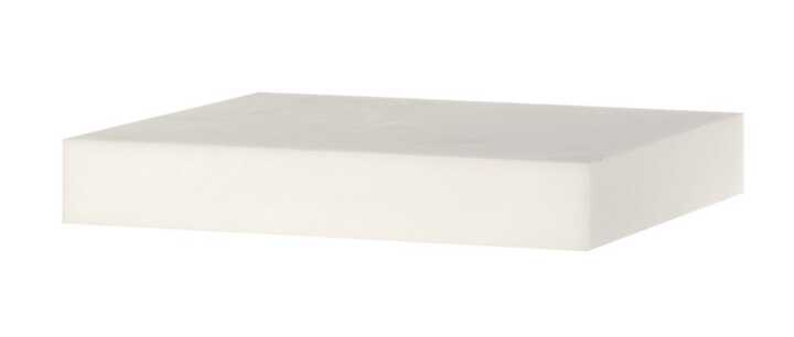 Tampo - Polietileno sem base, bloco, Branco, 500x400x(H)80mm