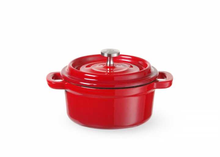 Caçarola de ferro fundido esmaltado, 4,4L, Vermelho, 365x290x(H)115mm