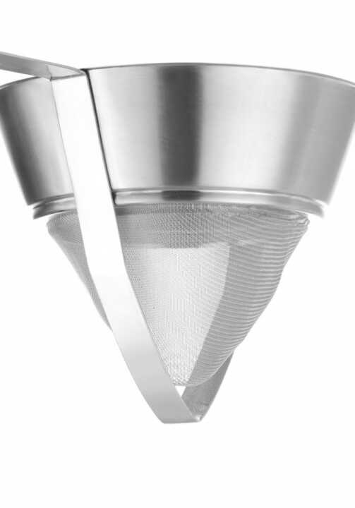 Coador cónico com malha de arame, reforçado, 505x250x(H)200mm