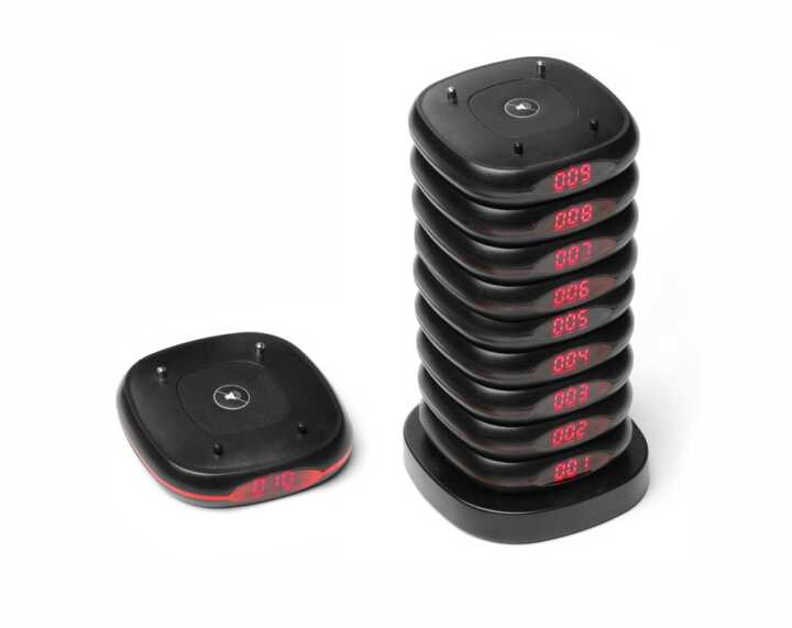 Pagers para restaurantes – conjunto de 10 unidades, 80x80x(H)100mm
