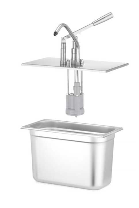 Tampa com dispensador para recipientes GN, GN 1/3, 330x180mm