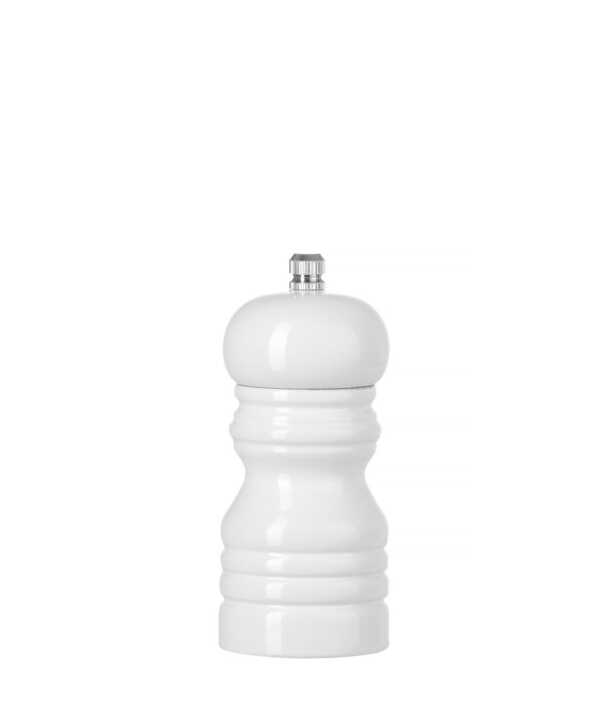 Moinho de sal de madeira, Branco, ø50x(H)113mm