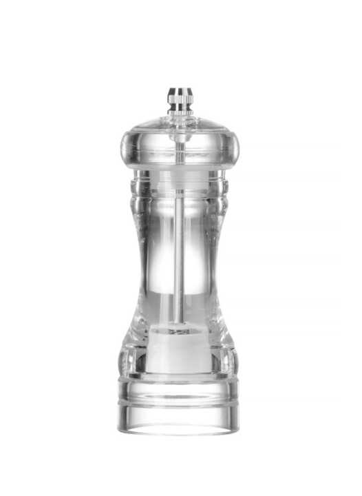Moinho de pimenta acrílico, Transparente, ø50x(H)140mm