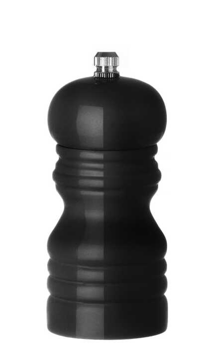 Moinho de pimenta de madeira, Preto, ø50x(H)113mm