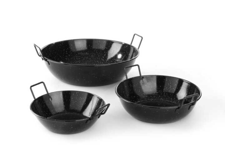 Caçarolas para paelha em esmalte, ø185x(H)43mm