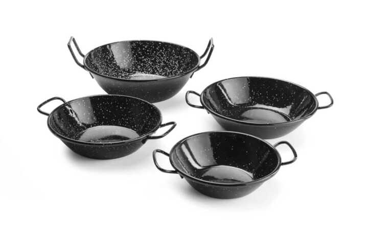 Caçarolas para paelha em esmalte, ø185x(H)43mm