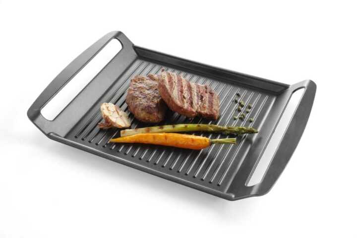 Chapa de grelhar para placas de indução, 390x260x(H)35mm