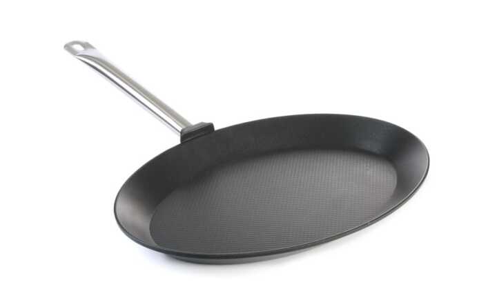 Frigideira para peixe - oval Titanium Profissional, 400x275x(H)35mm