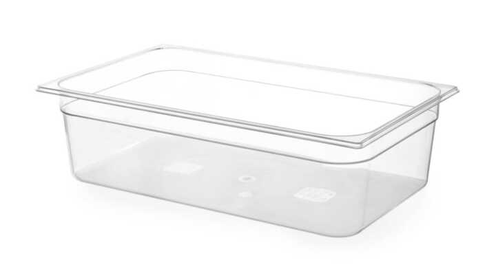 Recipiente Gastronorm 1/1, GN 1/1, 14L, Transparente, 530x325x(H)100mm