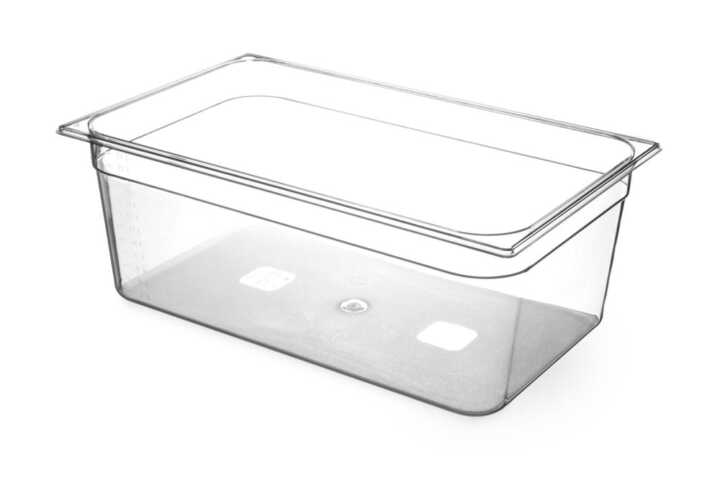 Recipiente Gastronorm 1/1, GN 1/1, 28L, Transparente, 530x325x(H)200mm