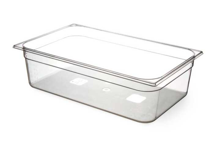Recipiente Gastronorm 1/1, GN 1/1, 9L, Transparente, 530x325x(H)65mm