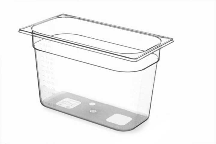 Recipiente Gastronorm 1/3, GN 1/3, 7,8L, Transparente, 325x176x(H)200mm