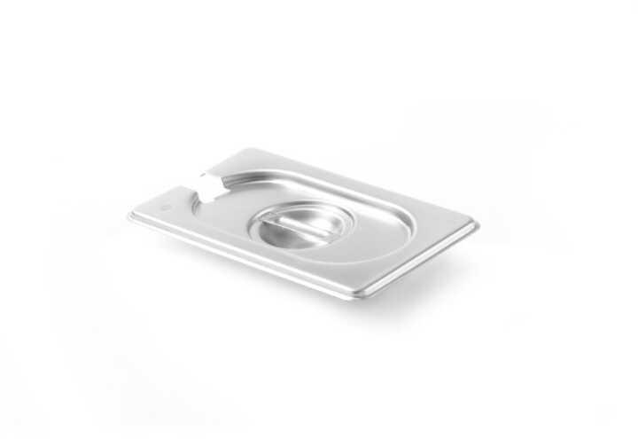 Tampa Gastronorm com encaixe para colheres, GN 1/9, 176x108mm