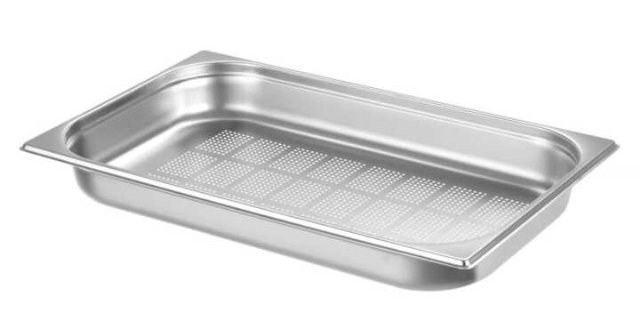 Recipiente Gastronorm 1/1 perfurado, GN 1/1, 9L, (H)65mm