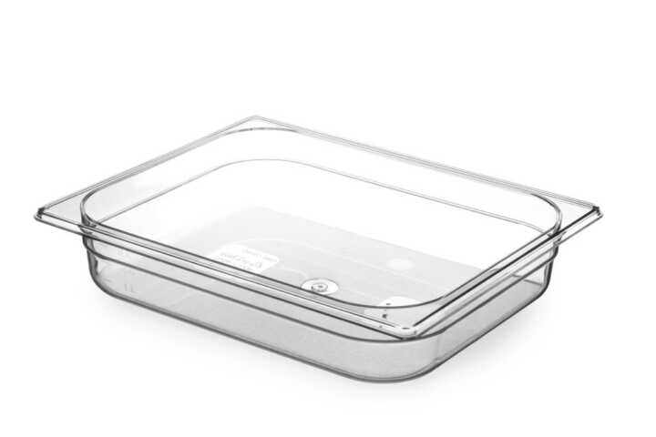 Recipiente Gastronorm 1/2, GN 1/2, 4L, Transparente, 325x265x(H)65mm