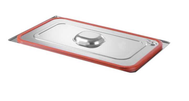 Tampa Gastronorm com aro em silicone, GN 1/6, 176x162mm