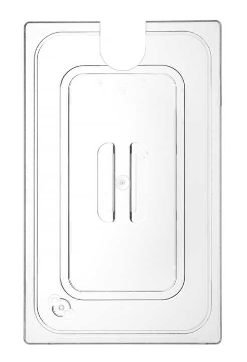 Tampa Gastronorm com abertura para sonda de sous-vide, GN 1/1, Transparente, 530x325mm