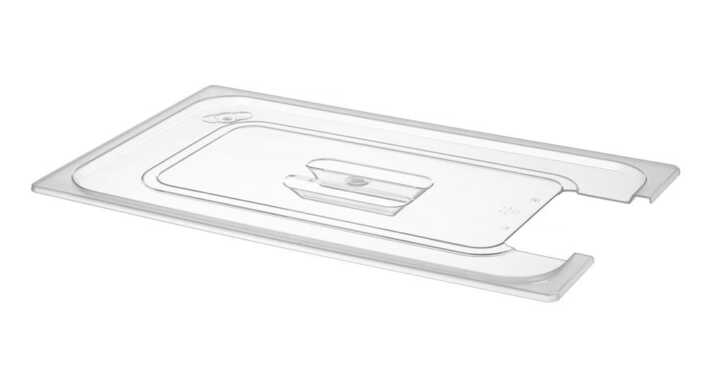 Tampa Gastronorm com abertura para sonda de sous-vide, GN 1/1, Transparente, 530x325mm