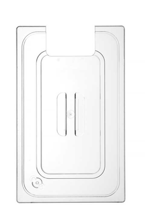 Tampa Gastronorm com abertura para sonda de sous-vide, GN 1/1, Transparente, 530x325mm
