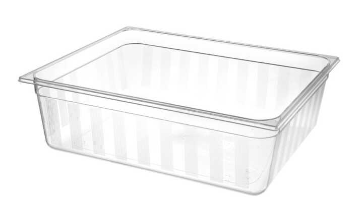 Recipiente Gastronorm 2/1, GN 2/1, 58L, Transparente, 650x530x(H)200mm