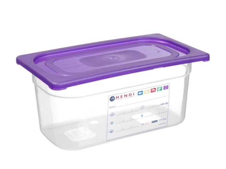 Tampa Gastronorm em roxo, GN 1/3, Roxo, 325x176mm