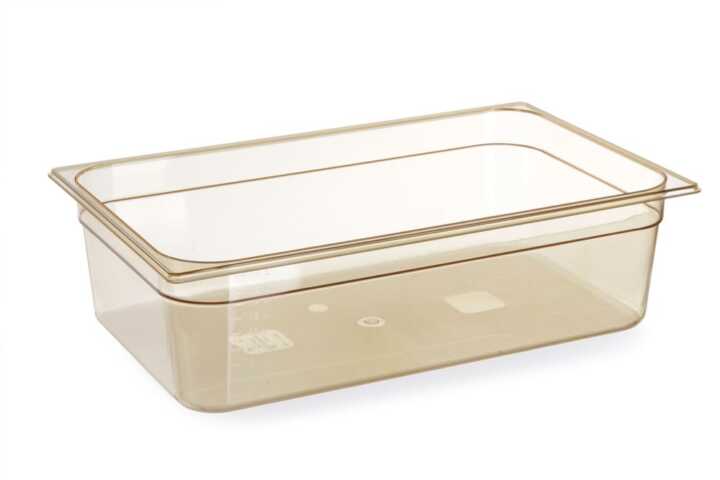 Recipiente GN 1/1, resistente a altas temperaturas, GN 1/1, 13,3L, Transparente, 530x325x(H)100mm