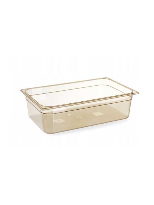 Recipiente GN 1/1, resistente a altas temperaturas, GN 1/1, 9L, Transparente, 530x325x(H)65mm