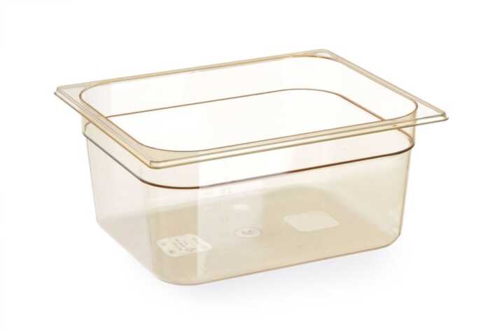 Recipiente GN 1/2, resistente a altas temperaturas, GN 1/2, 9L, Transparente, 325x265x(H)150mm