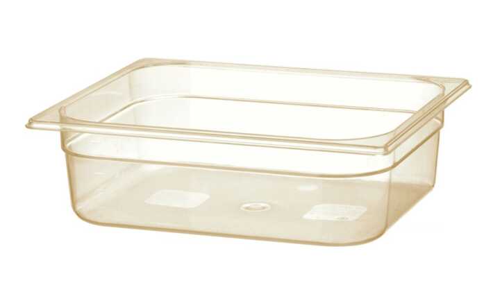 Recipiente GN 1/2, resistente a altas temperaturas, GN 1/2, 6,1L, Transparente, 325x265x(H)100mm