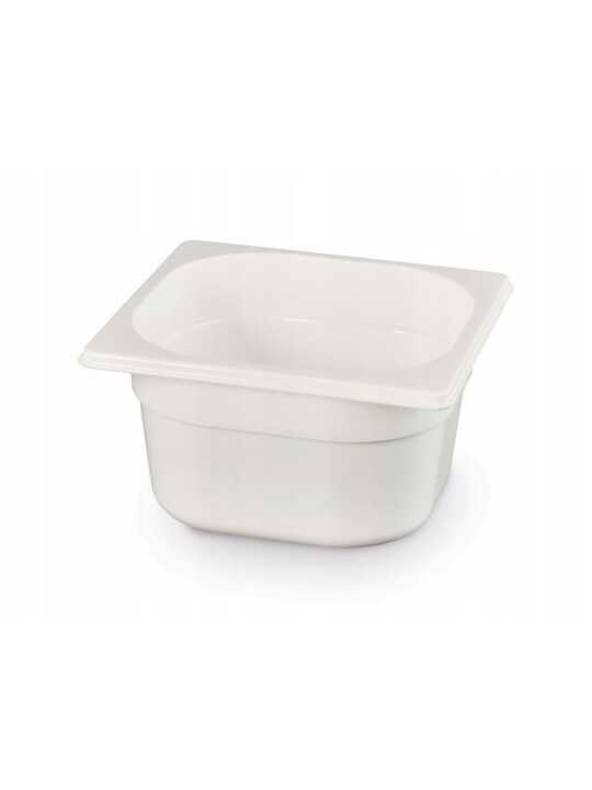 Recipiente Gastronorm 1/6, GN 1/6, 1L, Branco, 176x162x(H)65mm