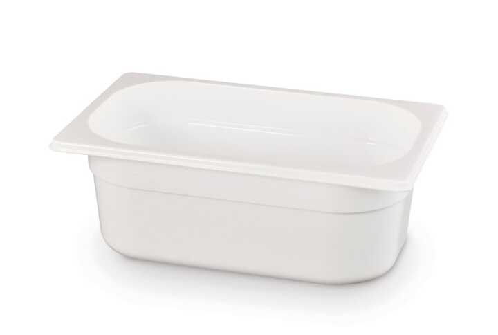 Recipiente Gastronorm 1/4, GN 1/4, 2,8L, Branco, 265x162x(H)100mm