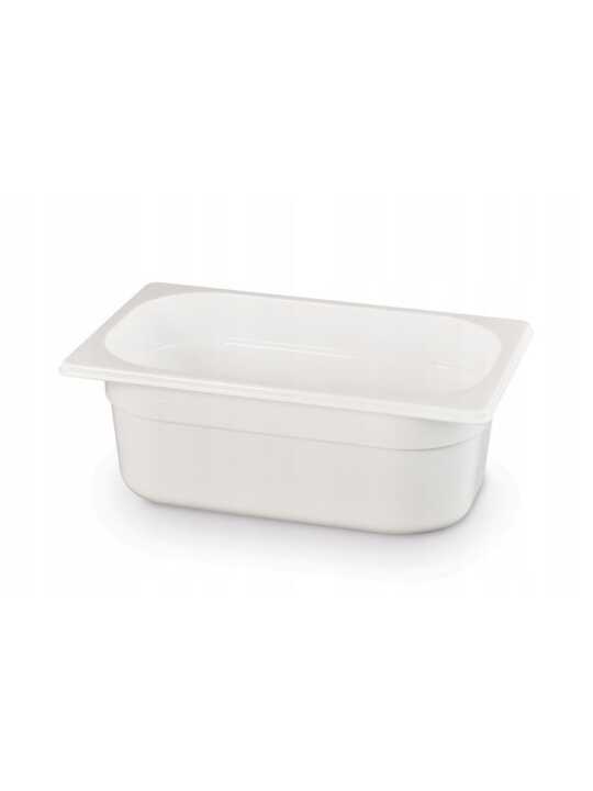 Recipiente Gastronorm 1/4, GN 1/4, 1,8L, Branco, 265x162x(H)65mm