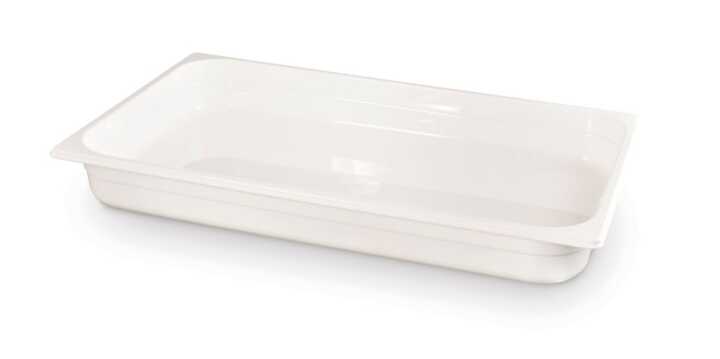 Recipiente Gastronorm 1/1, GN 1/1, 9L, Branco, 530x325x(H)65mm