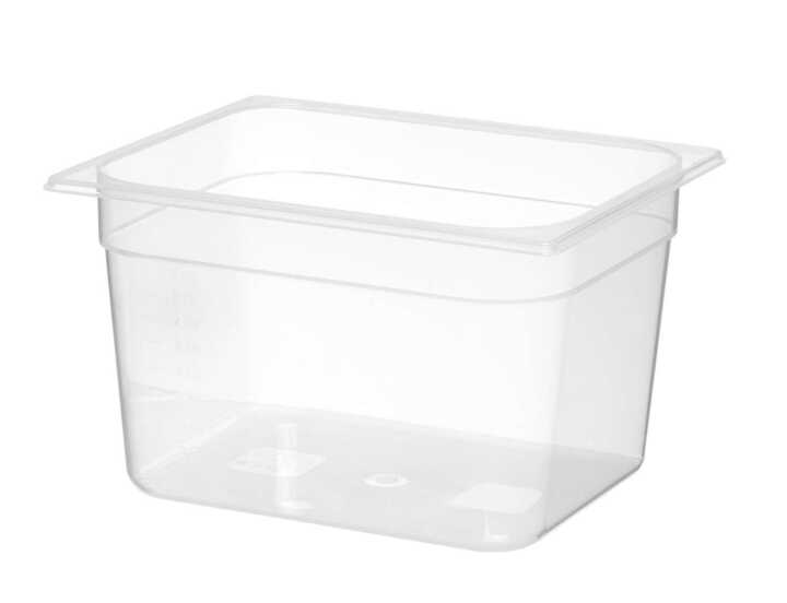 Recipiente Gastronorm 1/2, GN 1/2, 6,5L, Transparente, 325x265x(H)100mm