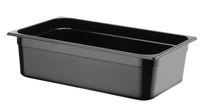 Recipiente Gastronorm 1/1, GN 1/1, 14L, Preto, 530x325x(H)100mm