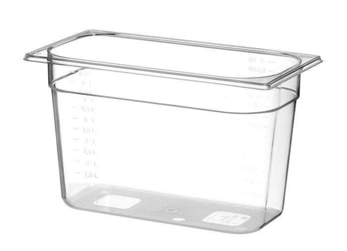 Recipiente Gastronorm 1/3, GN 1/3, 5,7L, Transparente, 325x176x(H)150mm